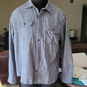 Old Navy Gray Textured Shirt
